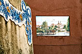 Azulejos nel centro storico di Sintra, Portogallo